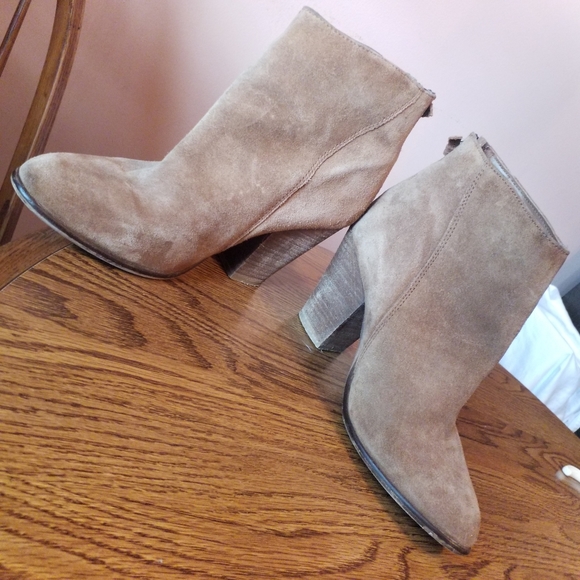 Steve Madden Compass fringe light brown suede booties 10 - Picture 5 of 10